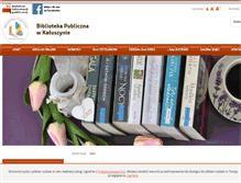 Tablet Screenshot of biblioteka.kaluszyn.pl